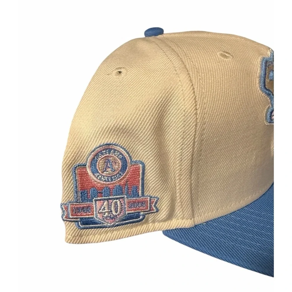 Anaheim Angels '47 Captain Snapback Hat NWT 40th Anniversary Pink‎ UV OSFA